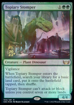Topiary Stomper [Streets of New Capenna Prerelease Promos] | Dumpster Cat Games
