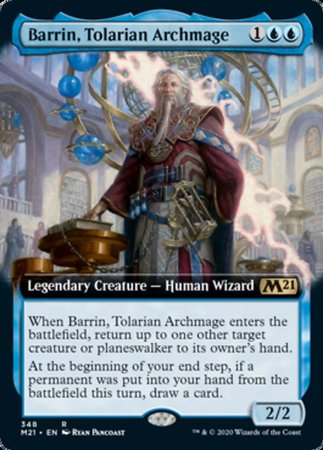Barrin, Tolarian Archmage (Extended Art) [Core Set 2021] | Dumpster Cat Games