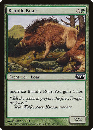 Brindle Boar [Magic 2012] | Dumpster Cat Games