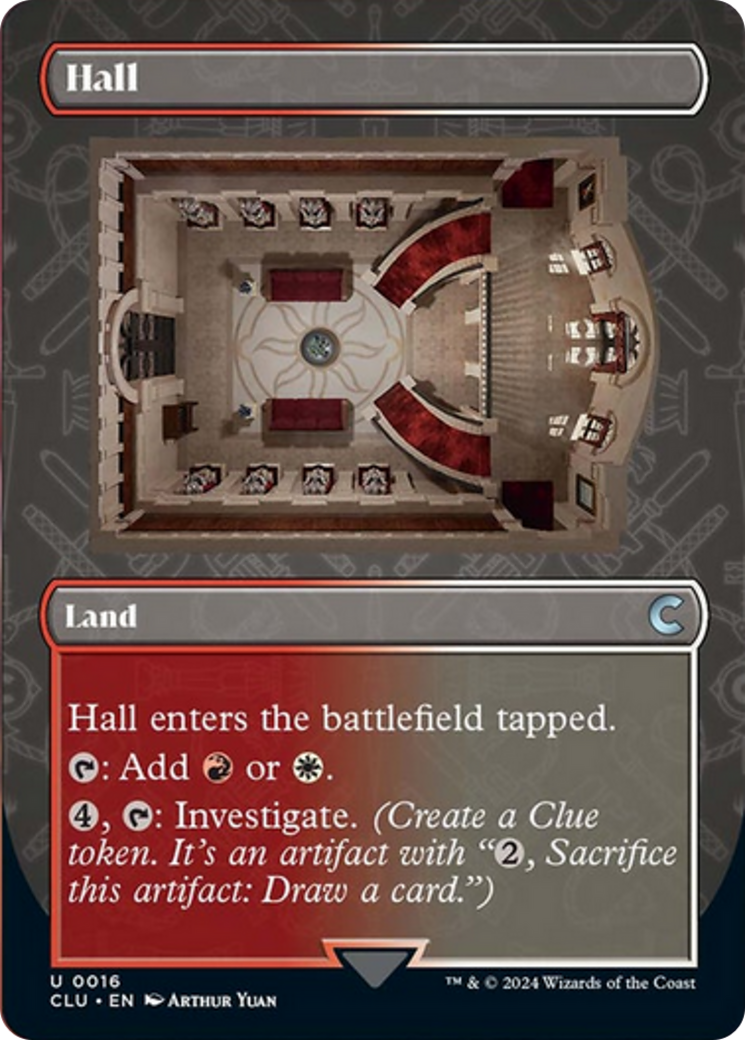 Hall (Borderless) [Ravnica: Clue Edition] | Dumpster Cat Games