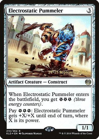Electrostatic Pummeler [Kaladesh Promos] | Dumpster Cat Games