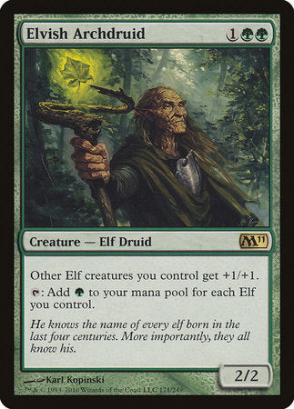 Elvish Archdruid [Magic 2011] | Dumpster Cat Games
