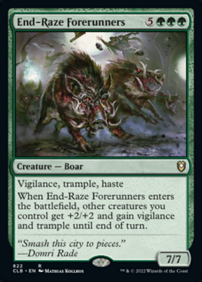 End-Raze Forerunners [Commander Legends: Battle for Baldur's Gate] | Dumpster Cat Games