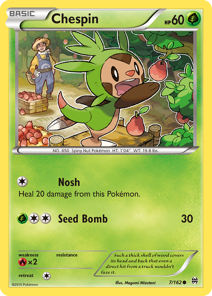 Chespin (7/162) [XY: BREAKthrough] | Dumpster Cat Games
