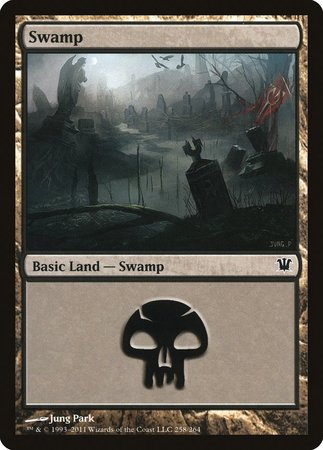Swamp (258) [Innistrad] | Dumpster Cat Games