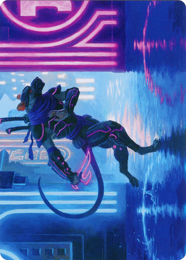 Nezumi Informant Art Card [March of the Machine Art Series] | Dumpster Cat Games