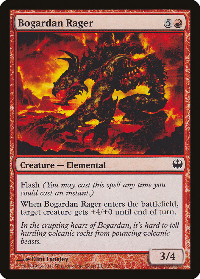 Bogardan Rager [Duel Decks: Knights vs. Dragons] | Dumpster Cat Games
