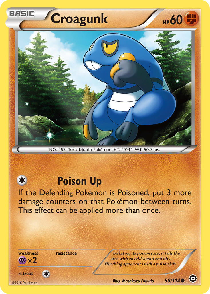 Croagunk (58/114) [XY: Steam Siege] | Dumpster Cat Games