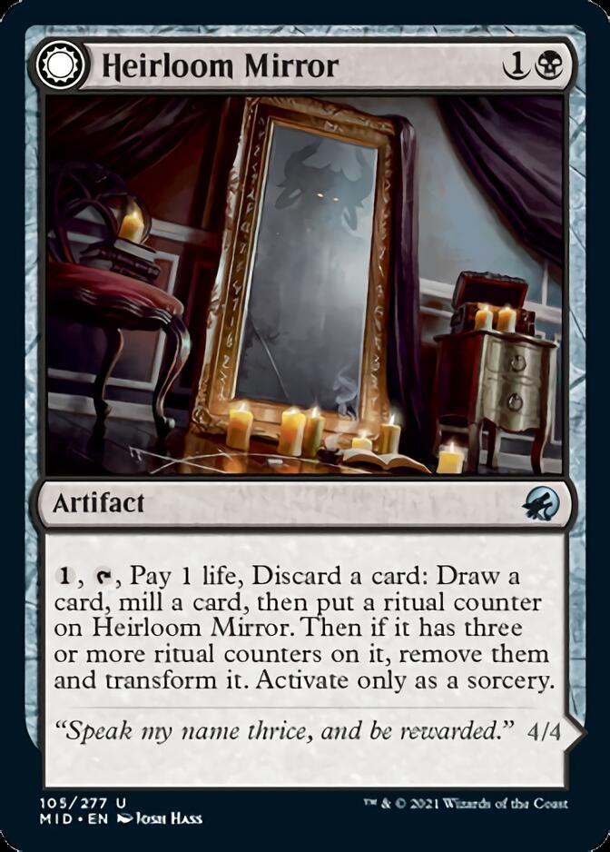 Heirloom Mirror // Inherited Fiend [Innistrad: Midnight Hunt] | Dumpster Cat Games