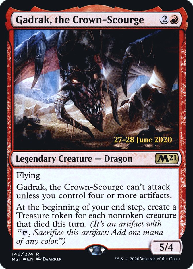 Gadrak, the Crown-Scourge  [Core Set 2021 Prerelease Promos] | Dumpster Cat Games