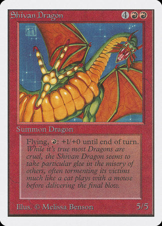 Shivan Dragon [Unlimited Edition] | Dumpster Cat Games