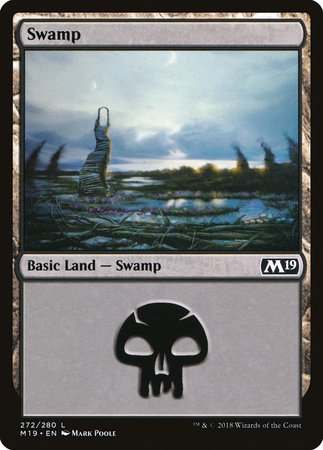 Swamp (272) [Core Set 2019] | Dumpster Cat Games
