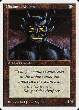 Obsianus Golem [Summer Magic / Edgar] | Dumpster Cat Games
