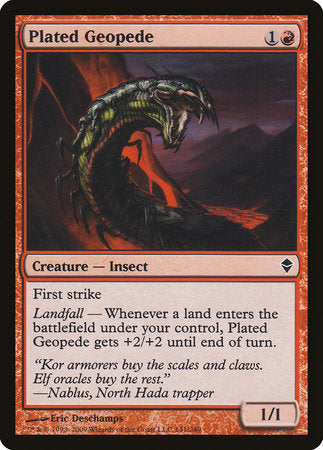 Plated Geopede [Zendikar] | Dumpster Cat Games