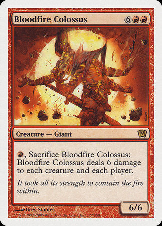 Bloodfire Colossus [Ninth Edition] | Dumpster Cat Games