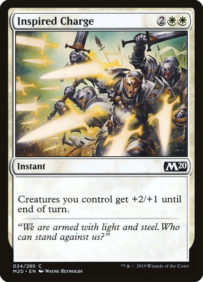 Inspired Charge [Core Set 2020] | Dumpster Cat Games