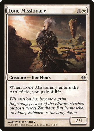 Lone Missionary [Rise of the Eldrazi] | Dumpster Cat Games