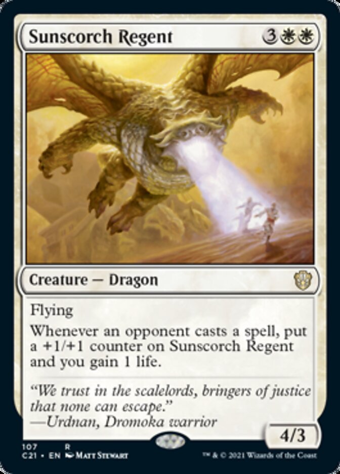 Sunscorch Regent [Commander 2021] | Dumpster Cat Games