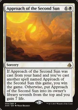 Approach of the Second Sun [Amonkhet] | Dumpster Cat Games