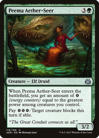 Peema Aether-Seer [Aether Revolt] | Dumpster Cat Games