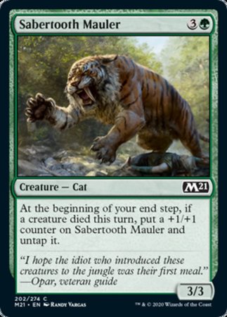 Sabertooth Mauler [Core Set 2021] | Dumpster Cat Games