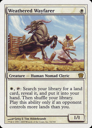 Weathered Wayfarer [Ninth Edition] | Dumpster Cat Games