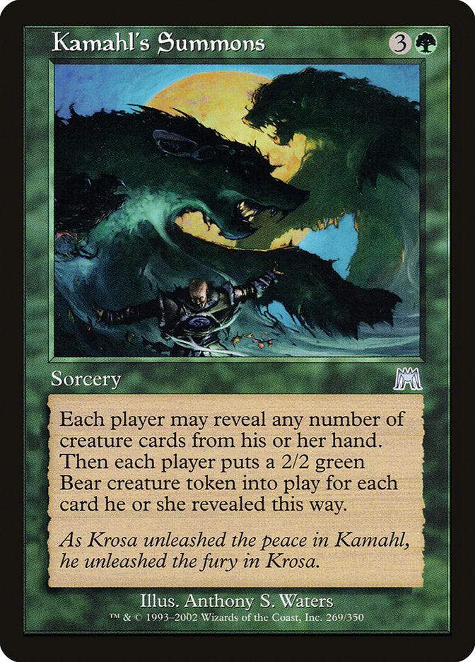 Kamahl's Summons [Onslaught] | Dumpster Cat Games