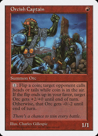 Orcish Captain [Fifth Edition] | Dumpster Cat Games