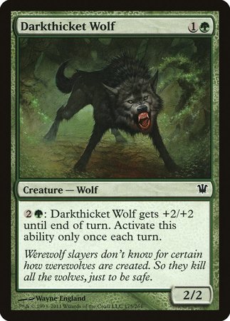 Darkthicket Wolf [Innistrad] | Dumpster Cat Games