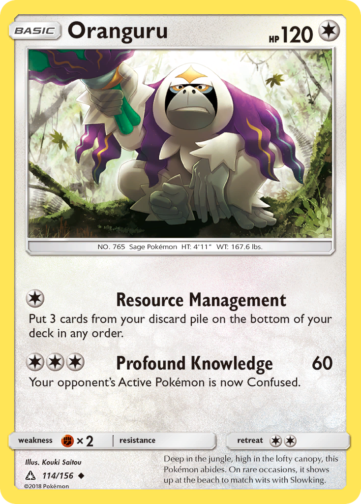 Oranguru (114/156) [Sun & Moon: Ultra Prism] | Dumpster Cat Games