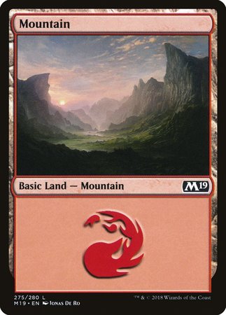 Mountain (275) [Core Set 2019] | Dumpster Cat Games