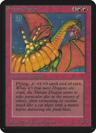Shivan Dragon [Limited Edition Alpha] | Dumpster Cat Games