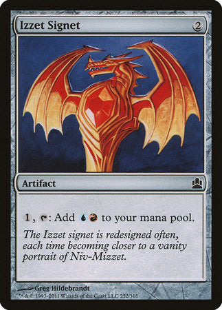 Izzet Signet [Commander 2011] | Dumpster Cat Games