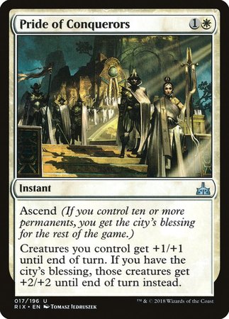 Pride of Conquerors [Rivals of Ixalan] | Dumpster Cat Games