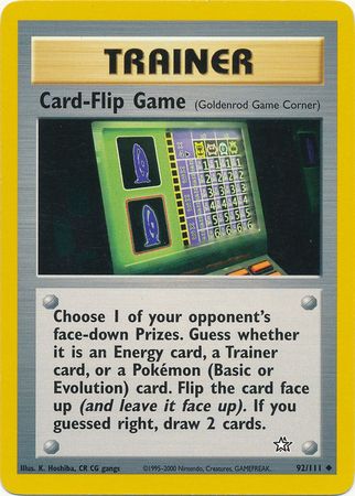 Card-Flip Game (92/111) [Neo Genesis Unlimited] | Dumpster Cat Games