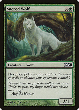 Sacred Wolf [Magic 2012] | Dumpster Cat Games