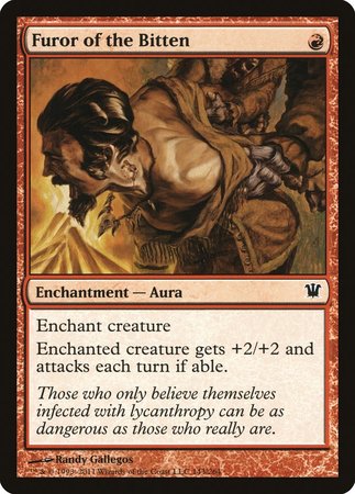 Furor of the Bitten [Innistrad] | Dumpster Cat Games
