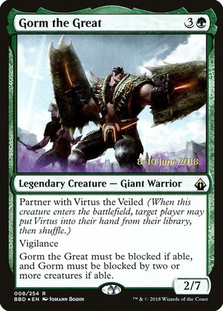 Gorm the Great [Battlebond Promos] | Dumpster Cat Games