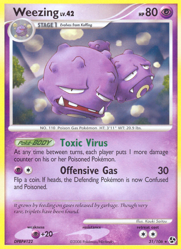 Weezing (31/106) [Diamond & Pearl: Great Encounters] | Dumpster Cat Games
