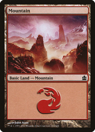 Mountain (311) [Commander 2011] | Dumpster Cat Games