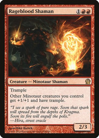 Rageblood Shaman [Theros] | Dumpster Cat Games