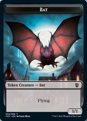 Blood // Bat Double-sided Token [Innistrad: Crimson Vow Commander Tokens] | Dumpster Cat Games