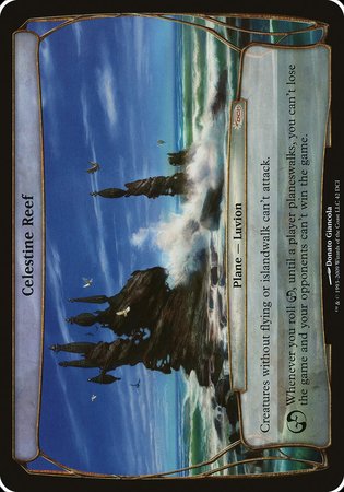 Celestine Reef (Prerelease Promo) [Promotional Planes] | Dumpster Cat Games